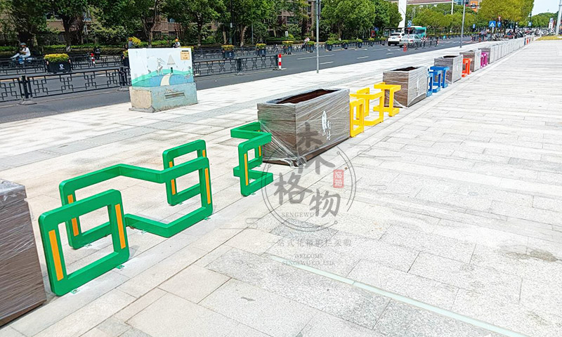 公园广场人车分流隔离车挡护栏解决方案