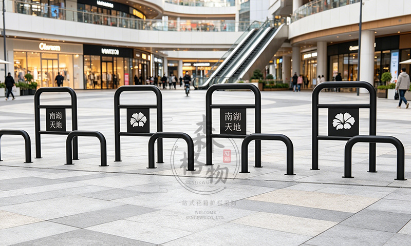 不锈钢圆管高低组合车挡护栏