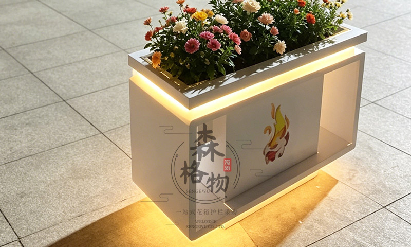 太阳能智慧发光花箱