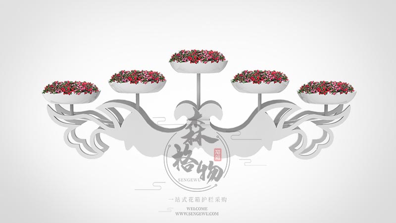 北京羽翼五盆立体花架