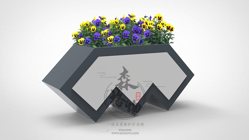 丽水燕尾不锈钢花箱