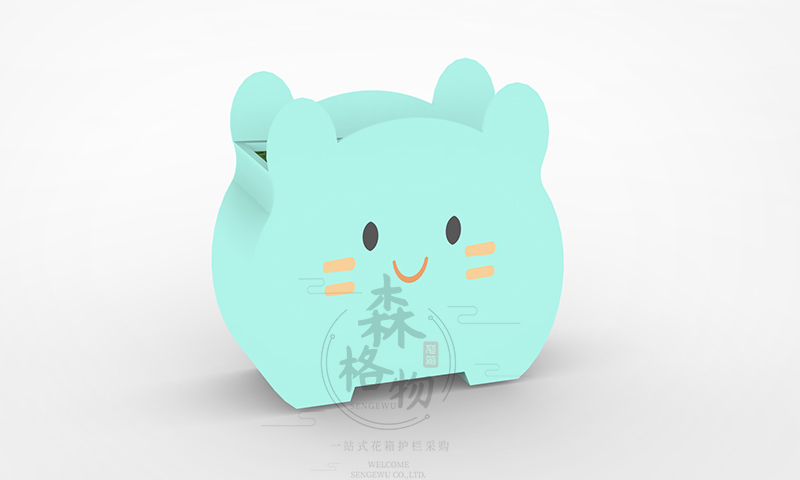 网红风幼儿园卡通小熊花箱