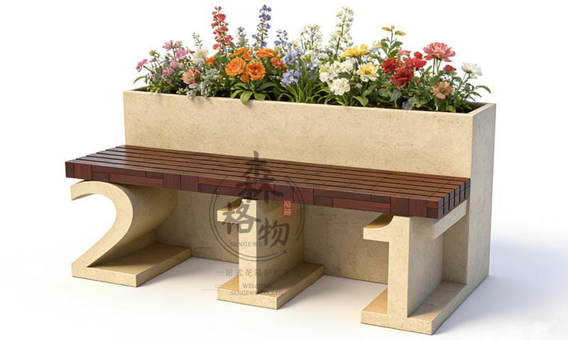 211造型数字花箱坐凳