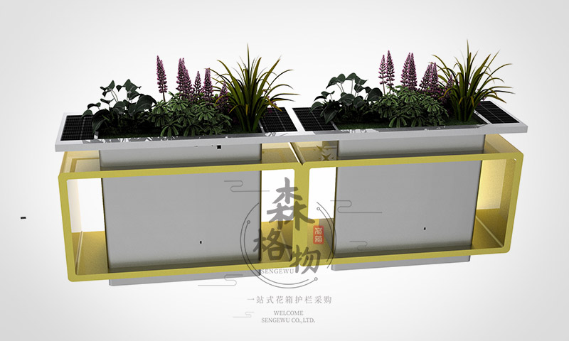 嘉兴太阳能智慧发光花箱