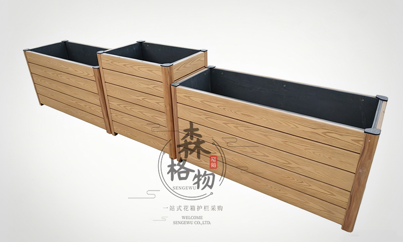 柳州仿黄檀木纹复合型新材料花箱
